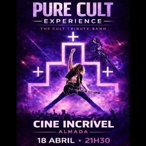 Cartel oficial del evento PURE CULT - Tributo a The Cult