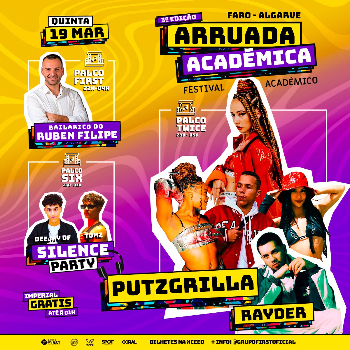 Cartaz oficial do evento ARRUADA ACADÉMICA 2026 // 3º EDIÇÃO