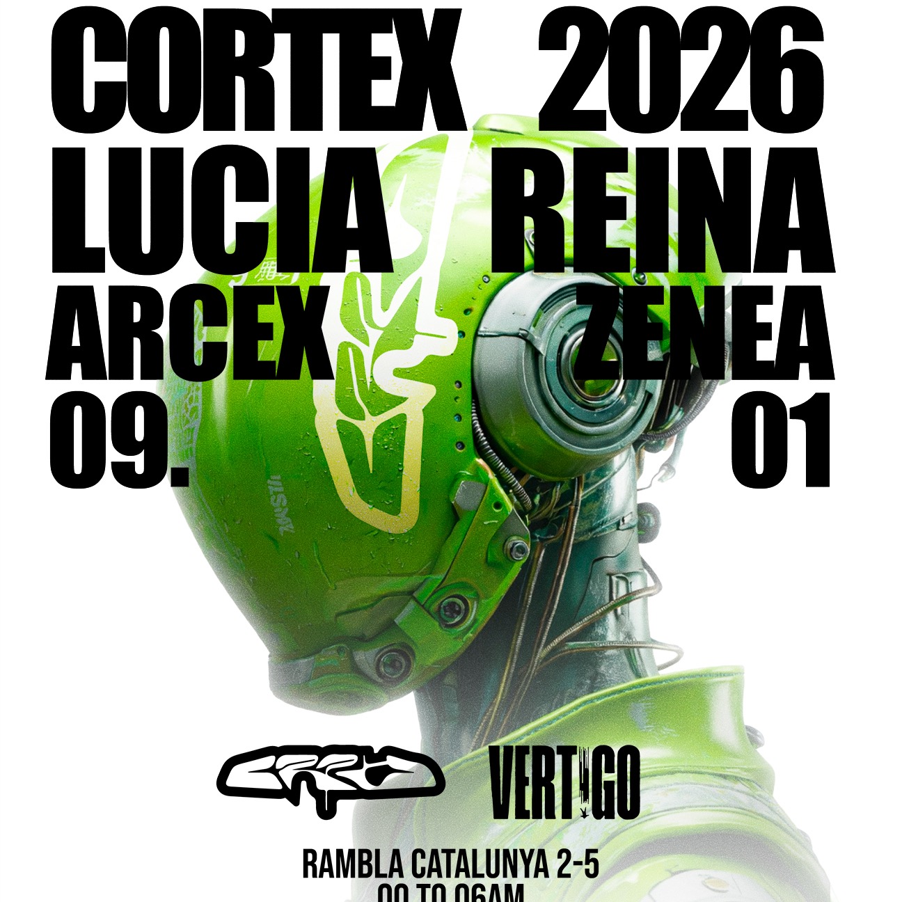 Cortex Bpm 9/01 w// Lucia Reina + Zenea + Arcex