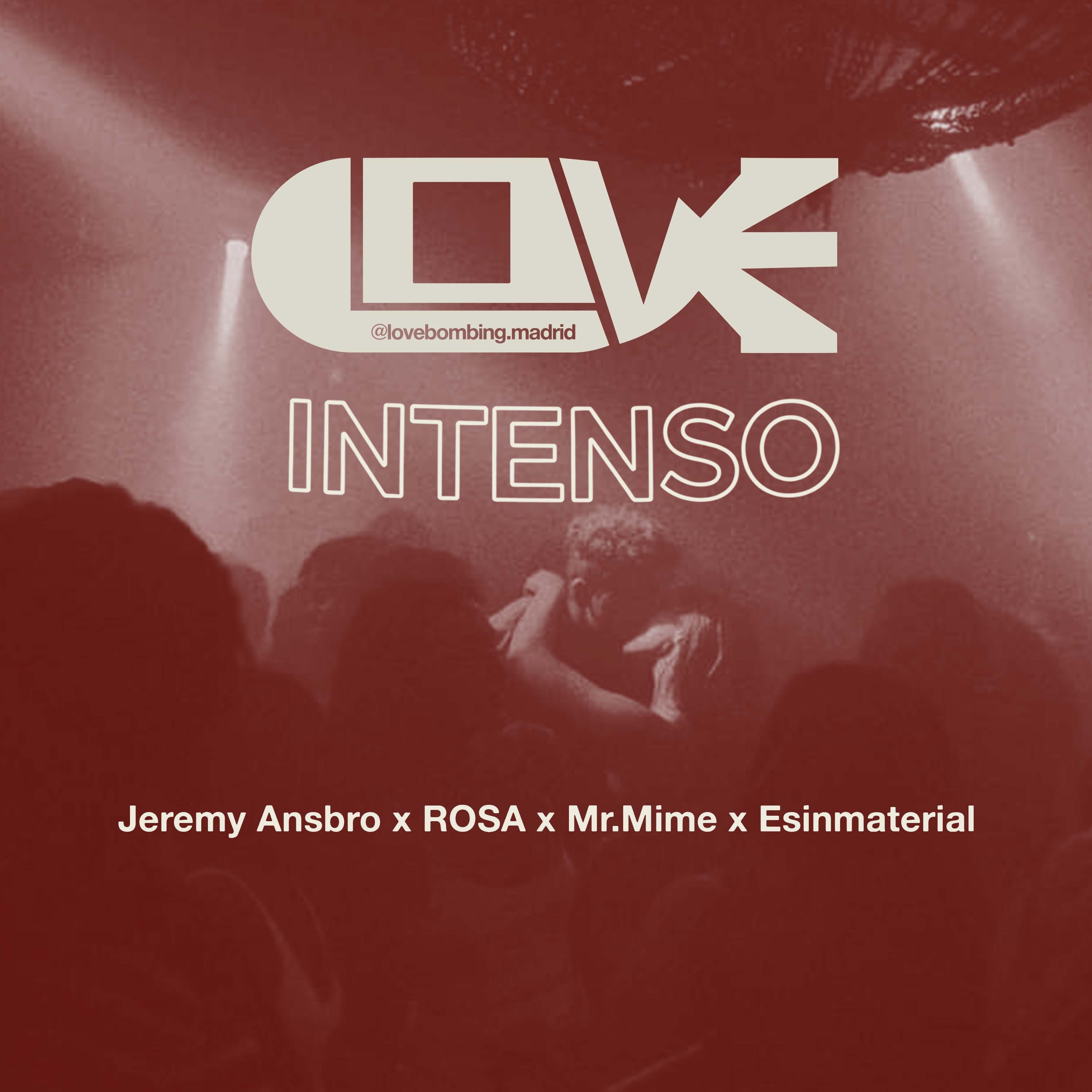 Cartaz oficial do evento GOYA PRESENTA LoveBombing x INTENSO ❤️