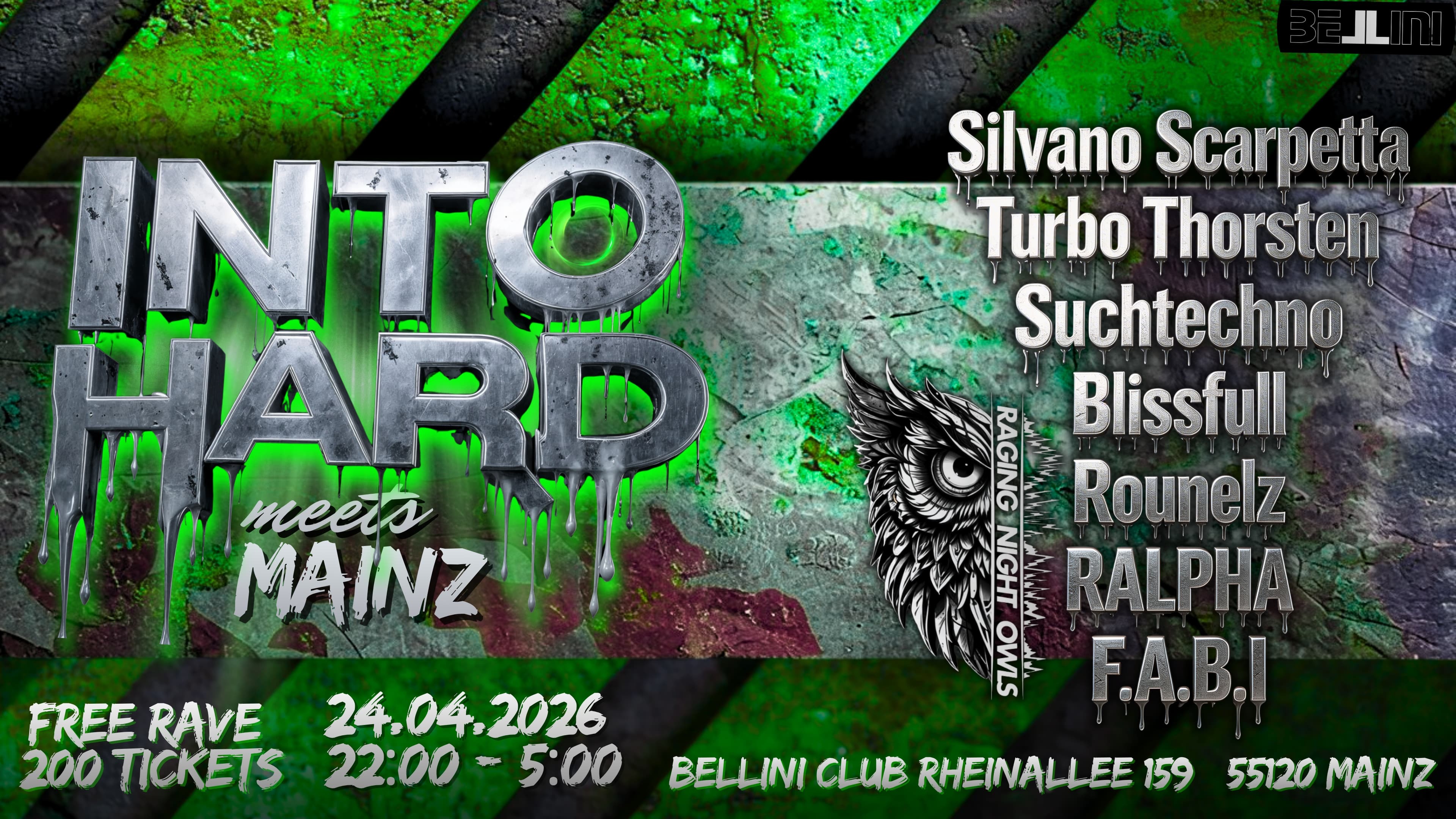 Cartel oficial del evento INTO HARD