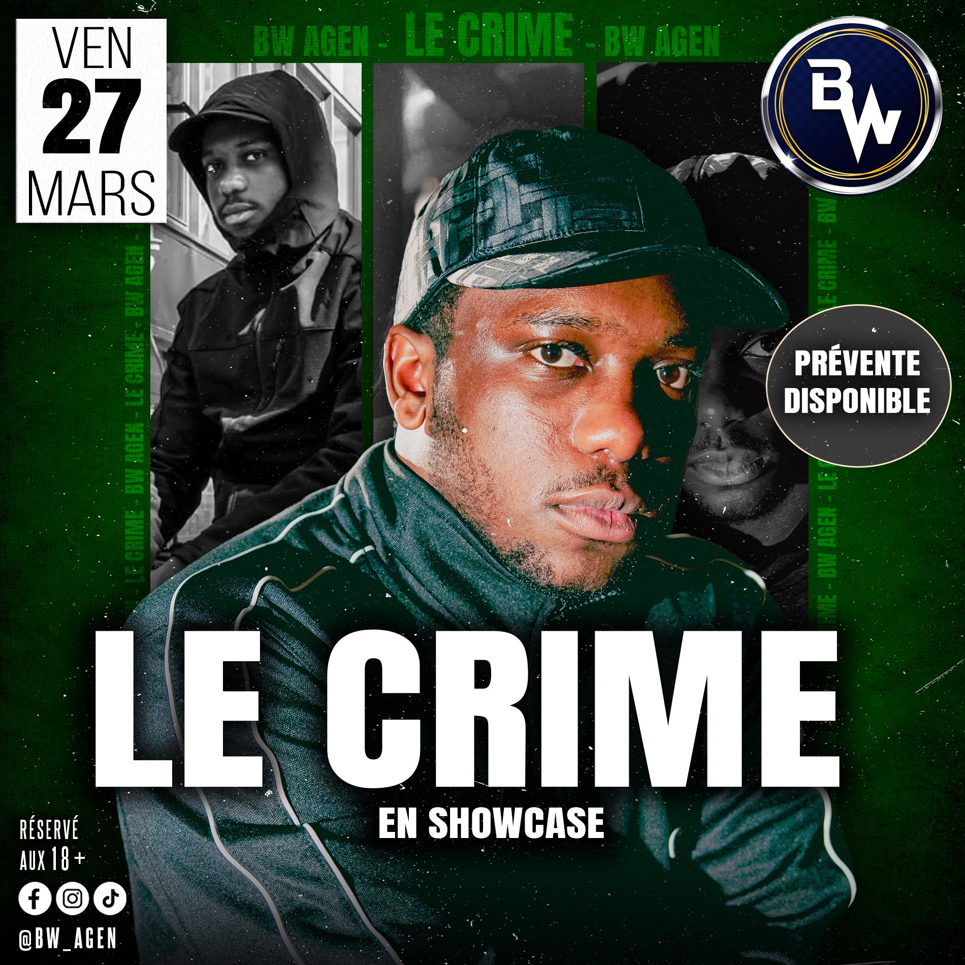 Official cover of the event LECRIME EN SHOWCASE @BW AGEN