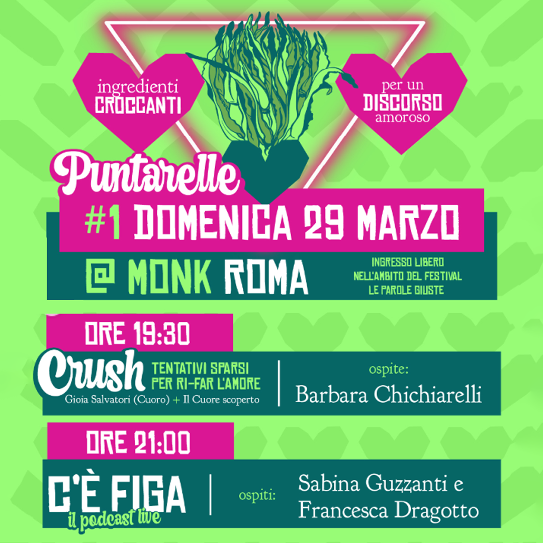 Couverture officielle de l'événement Puntarelle Live // LE PAROLE GIUSTE