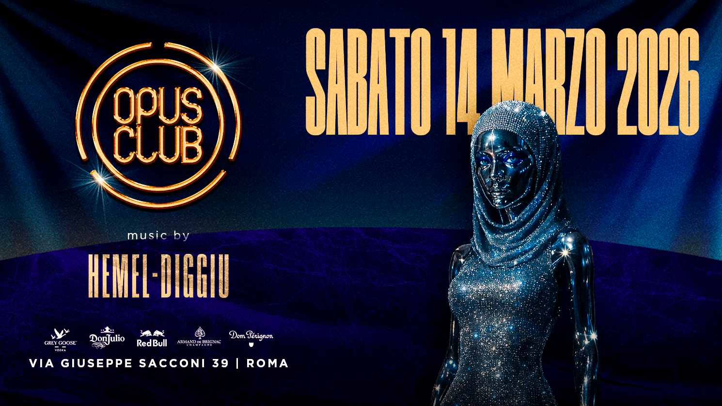 Sabato 14 marzo 2026 @Opus Club