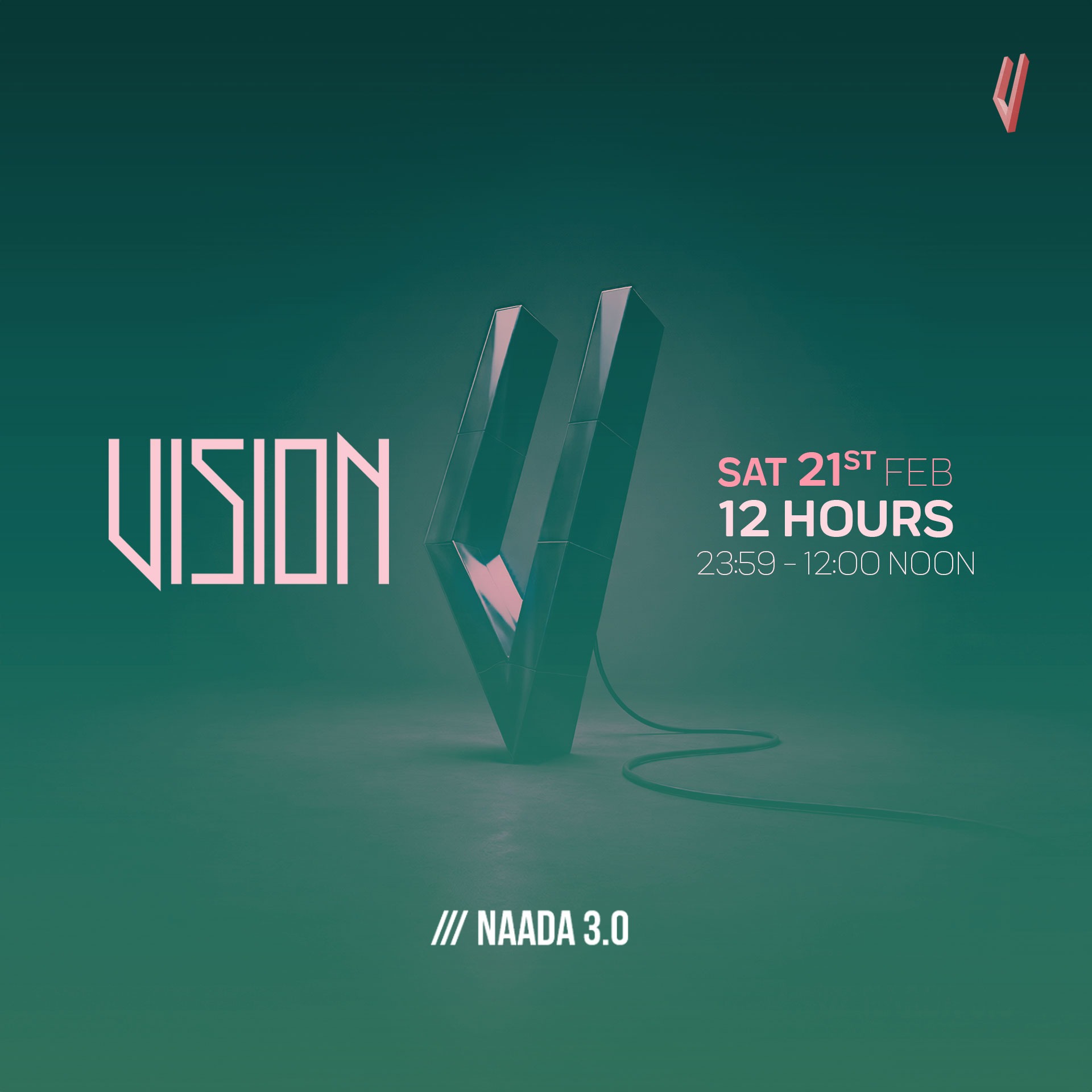 Cartaz oficial do evento Vision: The Comeback