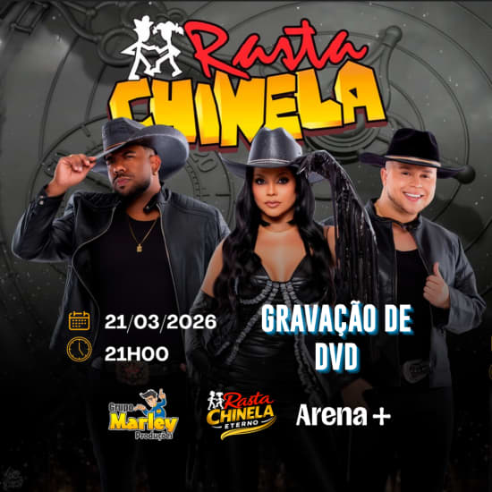 Official cover of the event Show Gravação do DVD do Rasta Chinela no Arena +