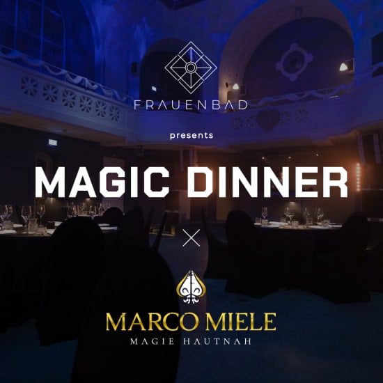 Cartel oficial del evento Magic Dinner | Marco Miele