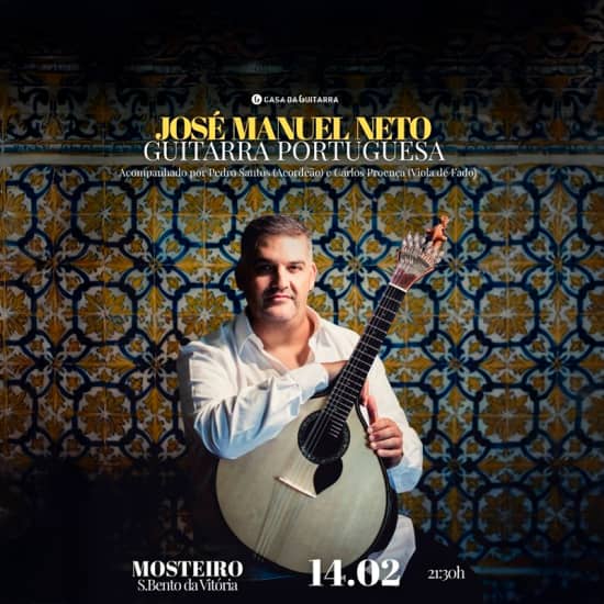 Cartaz oficial do evento Concerto: José Manuel Neto