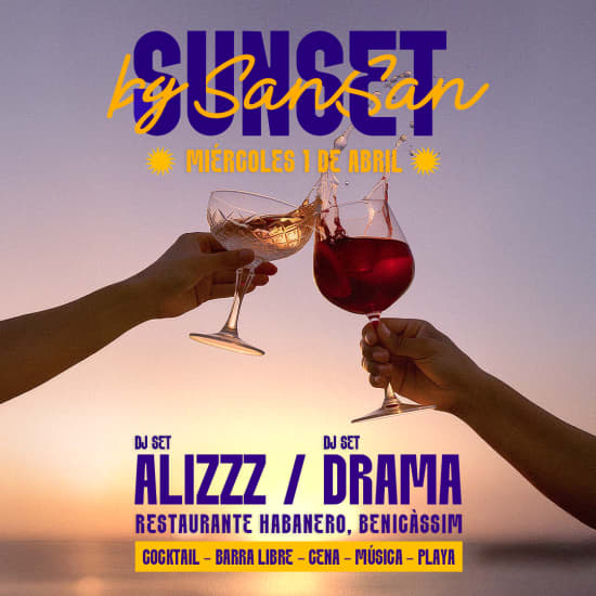 Cartaz oficial do evento Sunset By SanSan