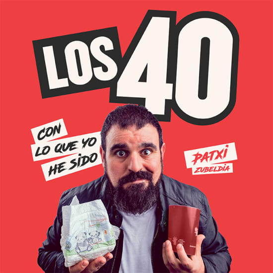 Cartel oficial del evento Los 40: con lo que yo he sido en Barcelona