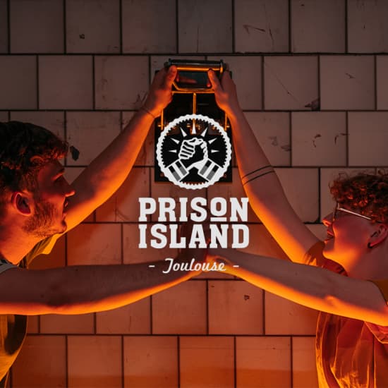 Cartel oficial del evento Prison Island Toulouse