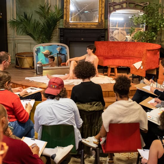 Cartaz oficial do evento Drink & Draw : Apéro créatif avec boisson & session de dessin