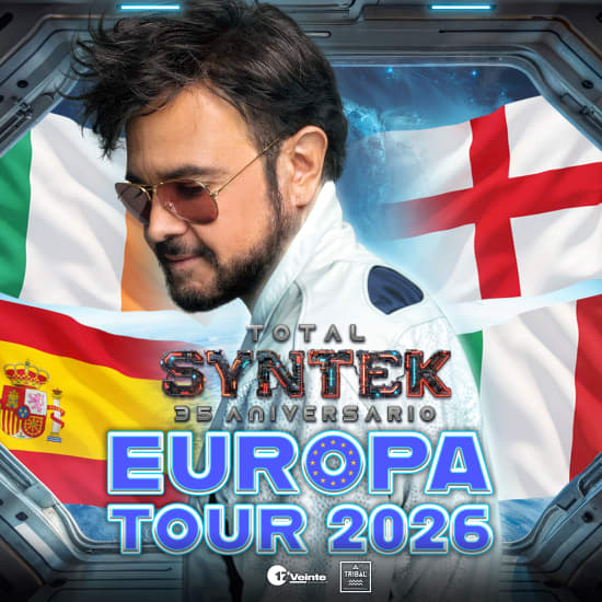 Cartel oficial del evento Aleks Syntek en Barcelona