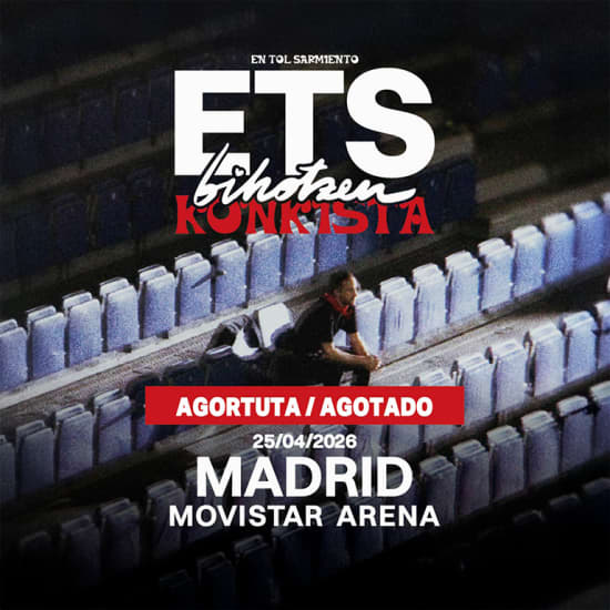 Cartel oficial del evento ETS en el Movistar Arena, Madrid 2026