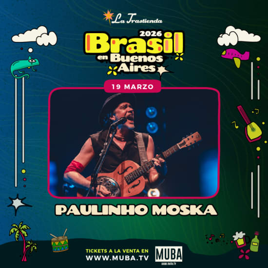 Cartaz oficial do evento PAULINHO MOSKA