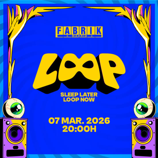 Cartel oficial del evento LOOP en FABRIK con Honey Dijon y Francis Mercier