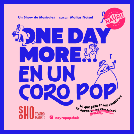 Cartaz oficial do evento One Day More… en un coro pop