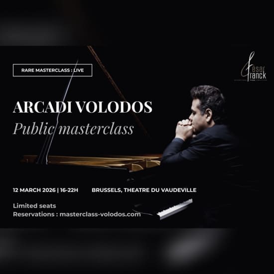 Cartel oficial del evento Rare Masterclass : ARCADI VOLODOS 🎹