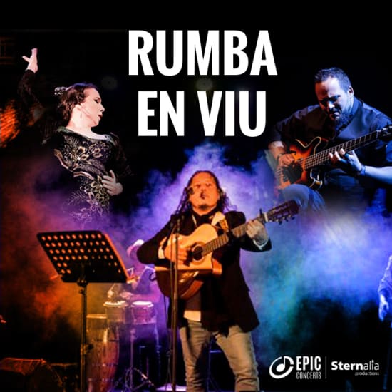 Cartel oficial del evento Rumba en vivo en la Casa Museo Núria Pla