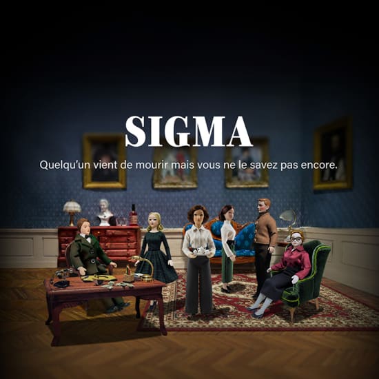 Cartaz oficial do evento Sigma, "L'intelligence tue" : une enquête immersive