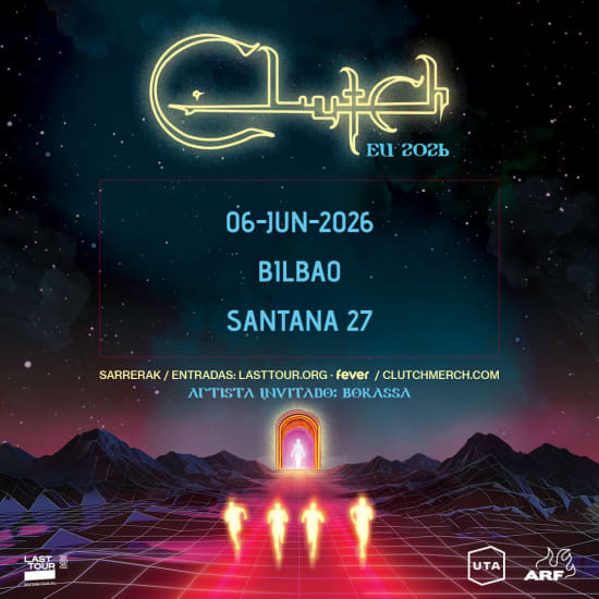 Cartaz oficial do evento Clutch en Santana 27, Bilbao 2026