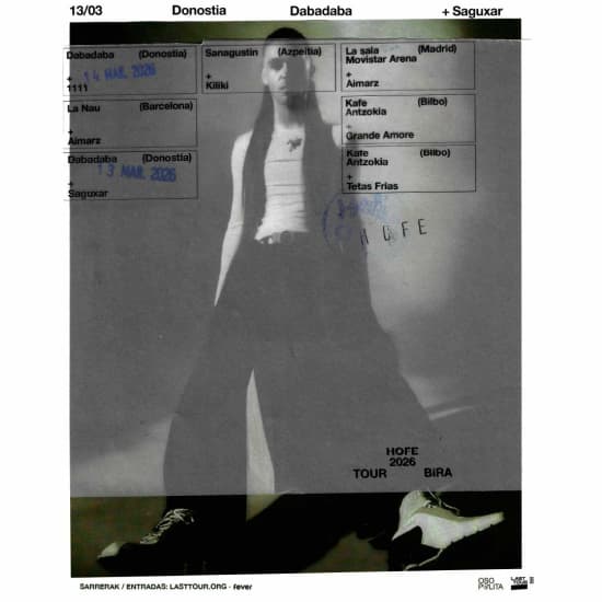 Hofe + Saguxar en Dabadaba, Donostia 2026 (2ª Fecha)