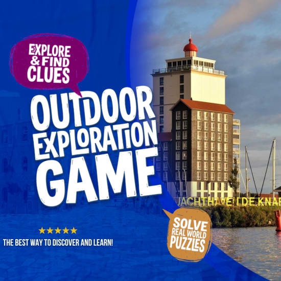 Officiële cover van het evenement Outdoor Exploration Game: Het spook van de universiteit van Harderwijk