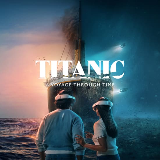 Cartel oficial del evento Titanic: Un viaje a través del tiempo