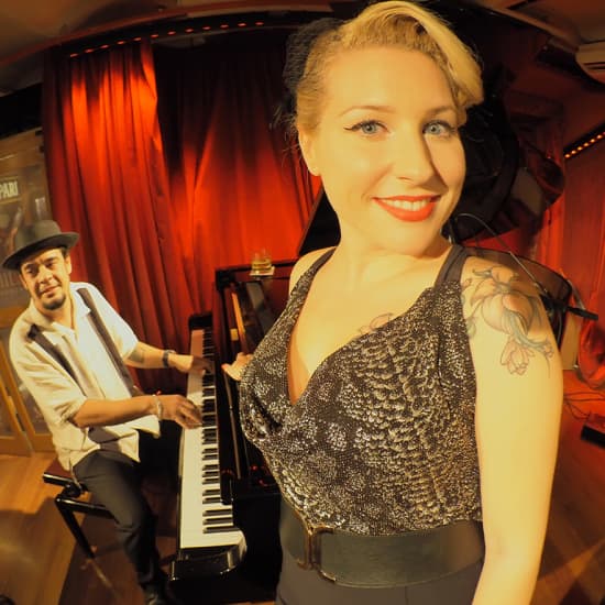 Cartel oficial del evento Noches de Jazz & Soul con cena en Mas Ravetllat Pla