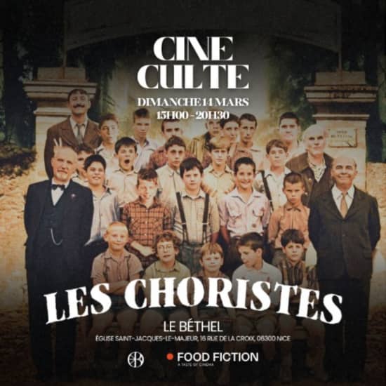 Cartel oficial del evento Food Fiction X Le Bethel - Le Ciné Culte