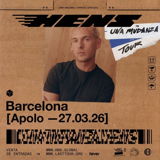 Cartel oficial del evento Hens en Sala Apolo, Barcelona 2026