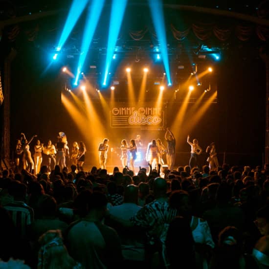 Cartaz oficial do evento Gimme Gimme Disco: Una fiesta disco inspirada en ABBA