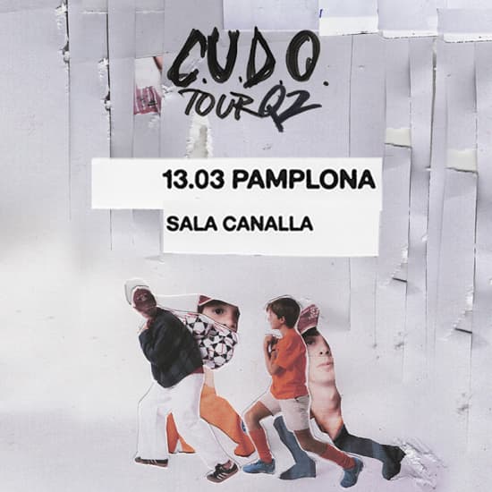Cartel oficial del evento Gira de Q2 en Pamplona