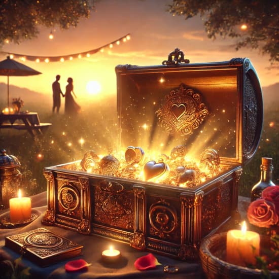 Cartaz oficial do evento San Valentín en Nerja: vive una búsqueda del tesoro romántica en pareja por el casco antiguo