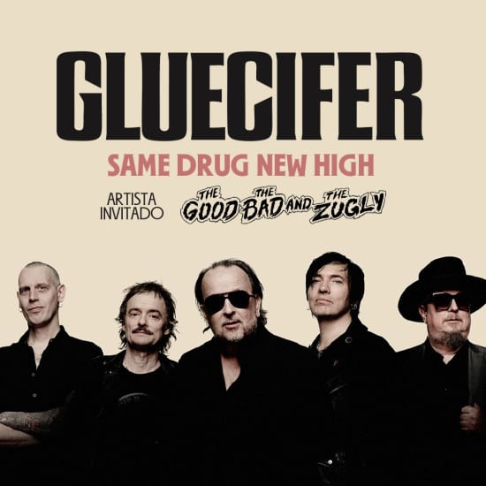 Cartel oficial del evento Gluecifer en Sala Apolo, Barcelona 2026