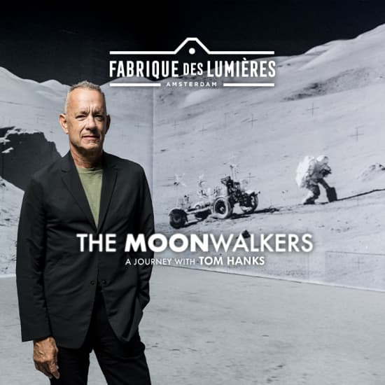 Cartaz oficial do evento The Moonwalkers: A Journey with Tom Hanks