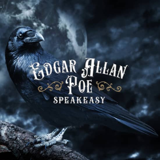 Cartaz oficial do evento Edgar Allan Poe Speakeasy Paris