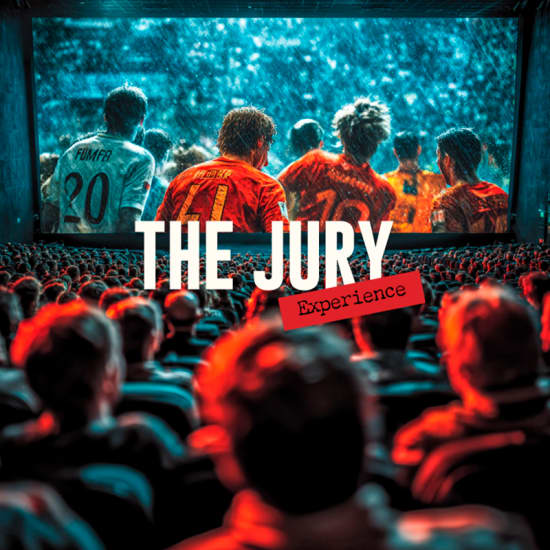 Cartel oficial del evento The Jury Experience – Red Card for the Whistleblower