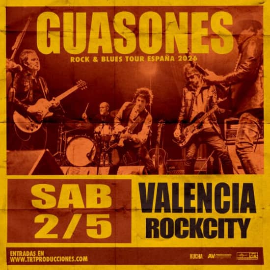 Cartaz oficial do evento GUASONES en VALENCIA (ROCK CITY)