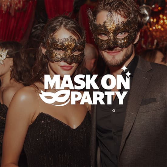 Cartaz oficial do evento Mask On Party : un bal masqué festif et dansant