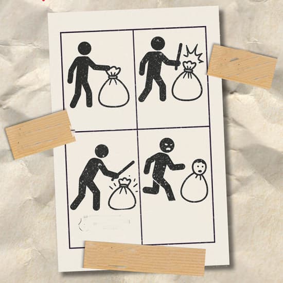 Cartel oficial del evento Scapin : mode d’emploi' au Rikiki Café-Théâtre