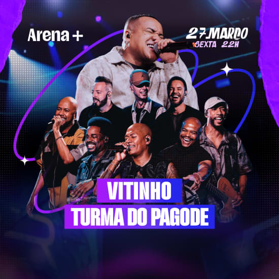 Official cover of the event Show do Vitinho e Turma do Pagode no Arena +