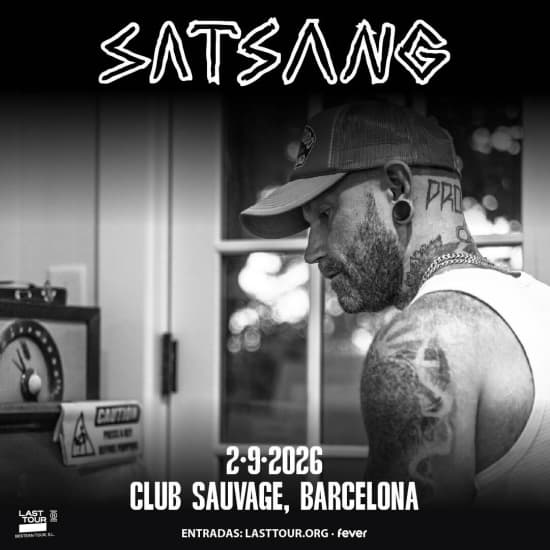 Cartaz oficial do evento Satsang en Club Sauvage, Barcelona 2026