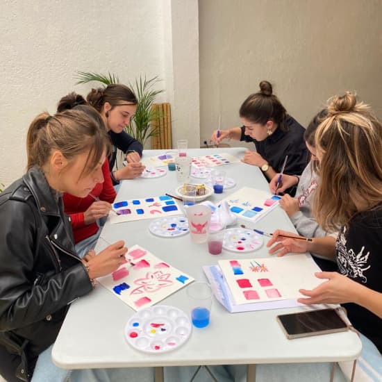 Offizielles Cover des Events Experiencia Inmersiva con Vino y Pintura de Fractales