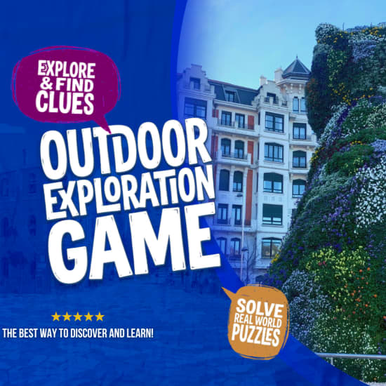 Cartel oficial del evento Bilbao Romántico: juego de exploración al aire libre