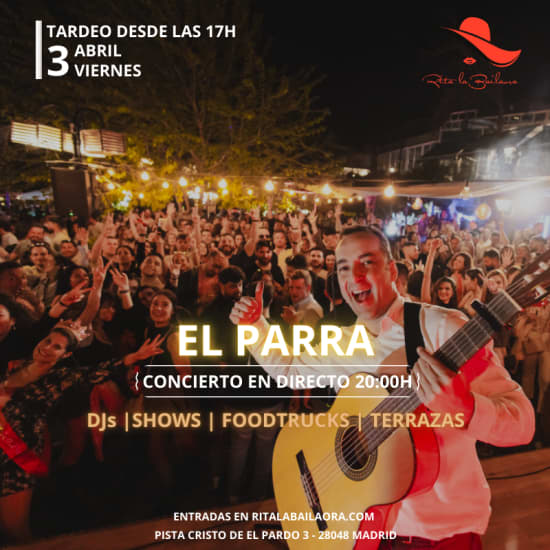 Cartaz oficial do evento Tardeo en Rita la Bailaora