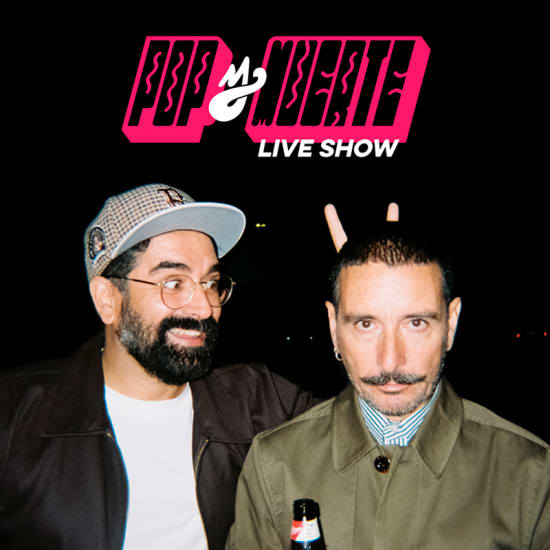 Cartaz oficial do evento Pop y muerte - Podcast en directo en Madrid