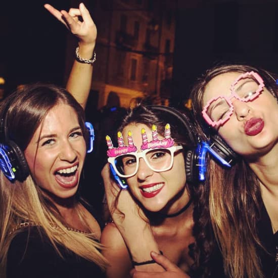 Cartel oficial del evento BAILALOLOCO Disco Tour Silencioso Madrid