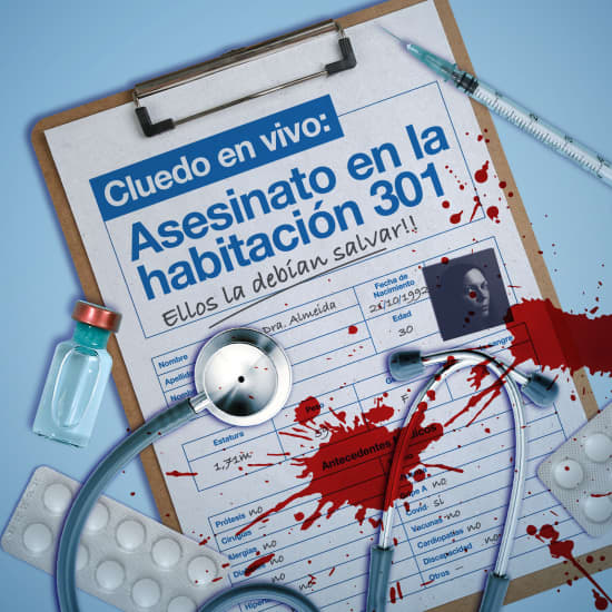 Official cover of the event Cluedo en vivo: Asesinato en la Habitación 301