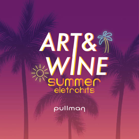 Cartaz oficial do evento ART & WINE Experience: Edição Summer Eletrohits